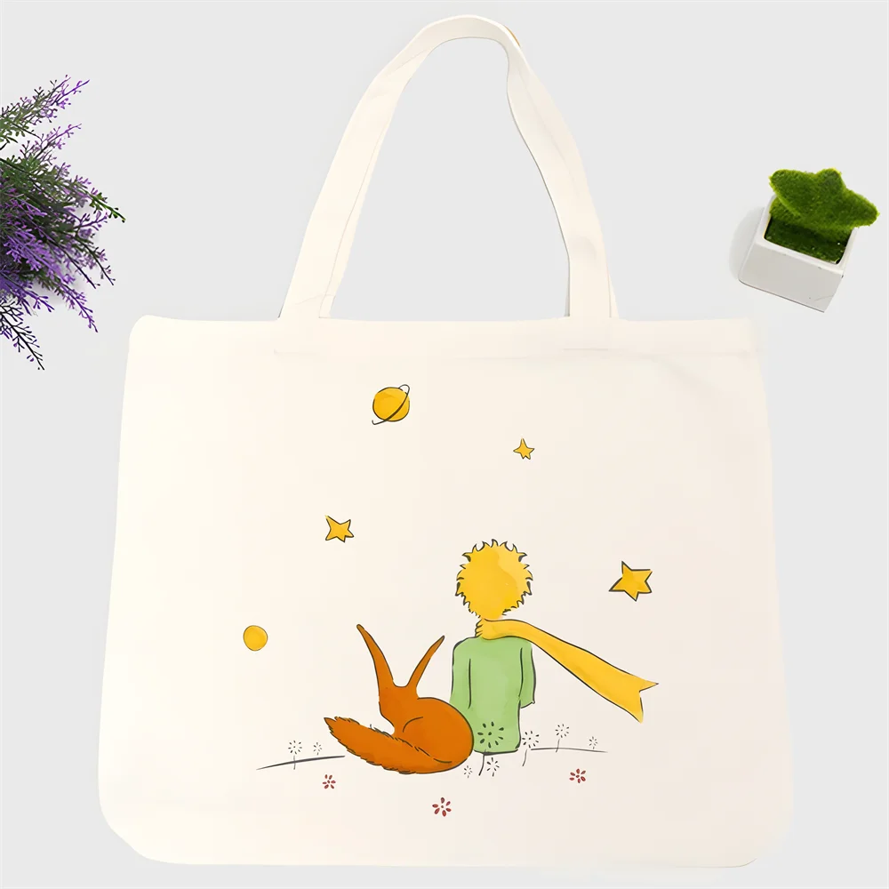 Сумка для покупок Little Prince мультяшный рисунок лисы искусственная сказка