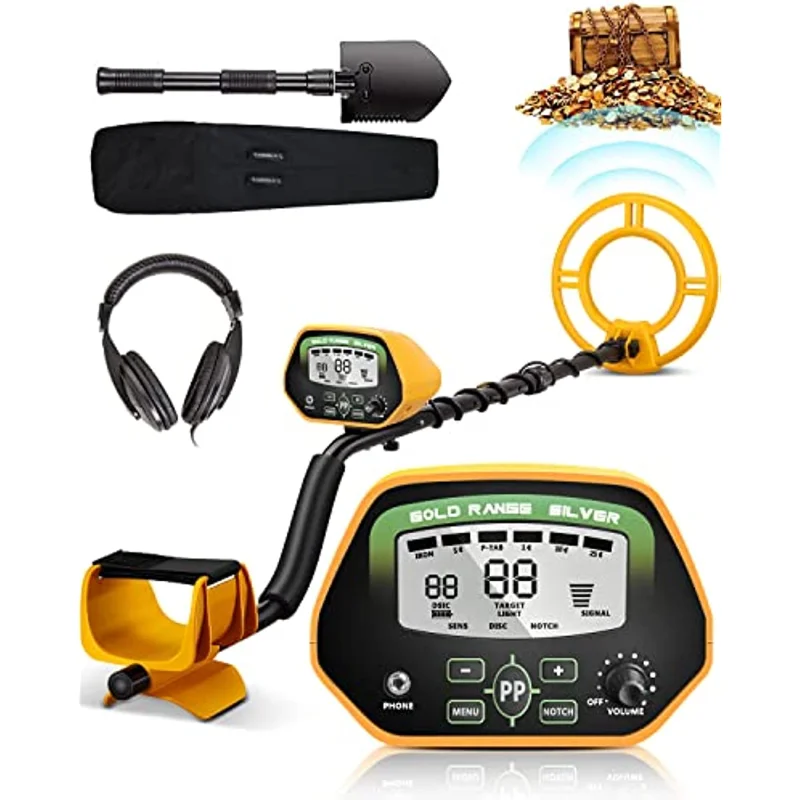 

Металлоискатель RM RICOMAX, водонепроницаемый детектор для охоты за сокровищами, с 10 поисковыми катушками, Регулируемый ЖК-дисплей, с наушникам...