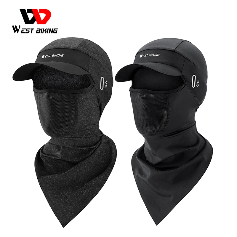 

WEST BIKING Summer Cycling Caps Under Helmet Breathable Balaclava Motorcycle Bicycle Cap With Visor Sun Protection Fishing Hat