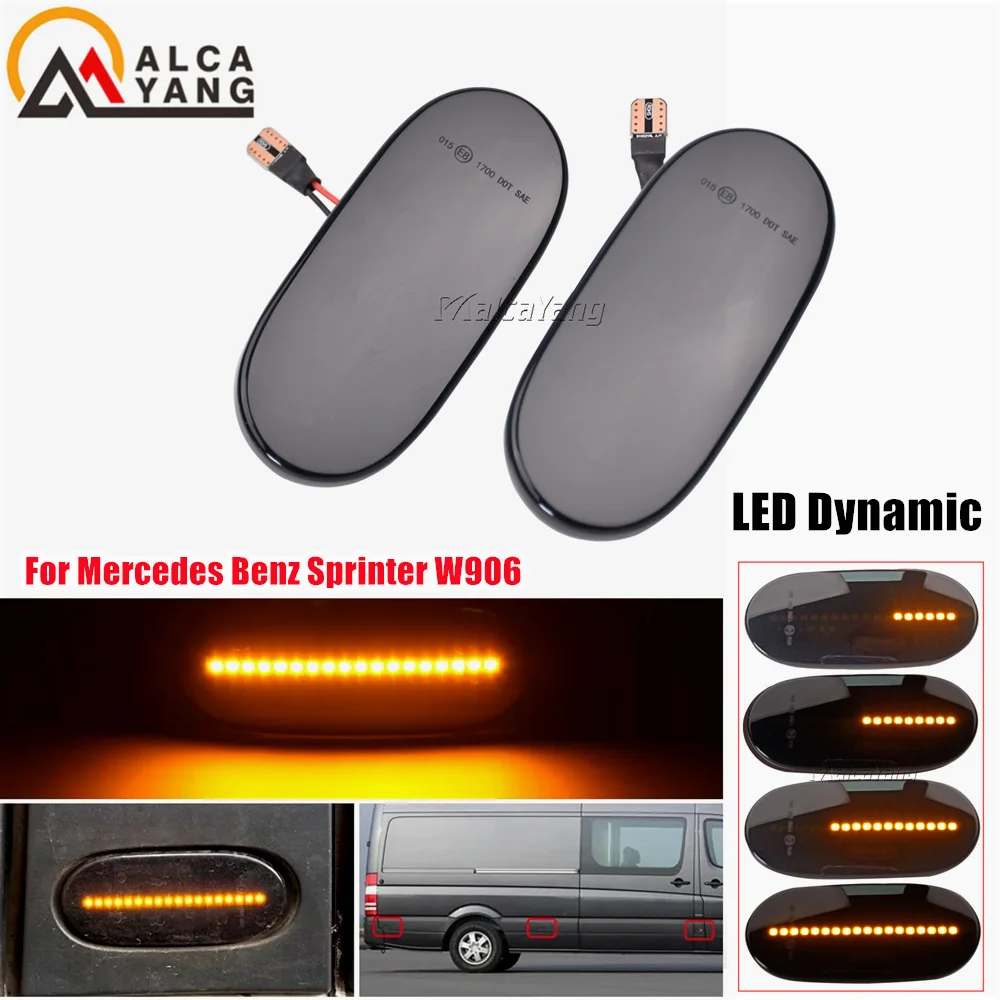 Автомобильный указатель поворота Malcayang боковой габаритный фонарь для Mercedes Benz
