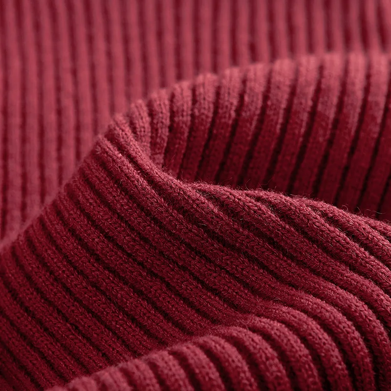 Специальное предложение Красный свитер женский осенне-зимний приталенный крой с