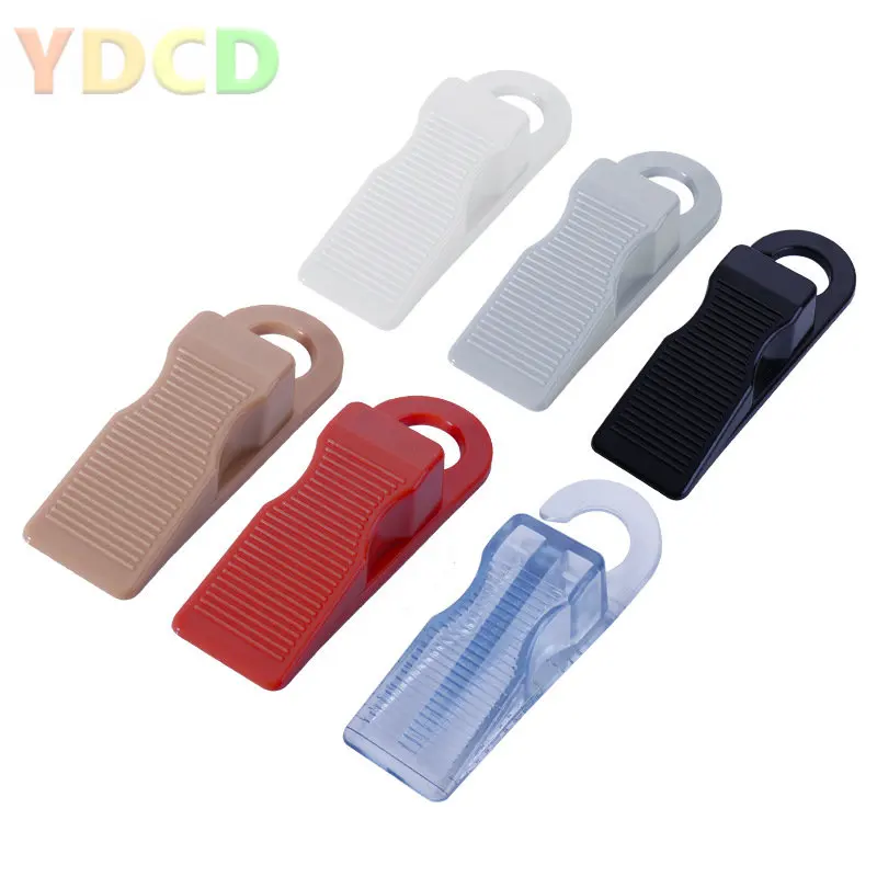 

Silicone Door Stopper Windproof Rubber Door Stopper Practical Non-punching Soft Plastic Mobile Door Stopper Safety Door Card