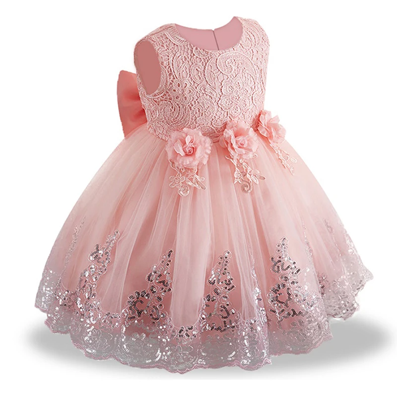 

Newborn Baby Girl Party Dress Infant Wedding Princess Christening Dress For Baby First 1st Year Birthday Dress Christmas Costume