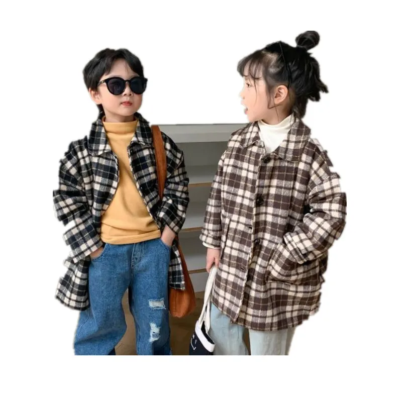 

Детская весенняя куртка в клетку 183-31076-B-куртка