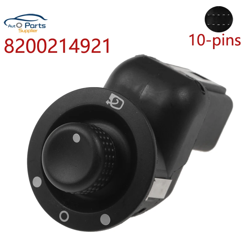 

New 8200214921 Electric Wing Mirror Adjuster Switch Rear View Mirror Control Knob Button For Renault Captur Clio MK4