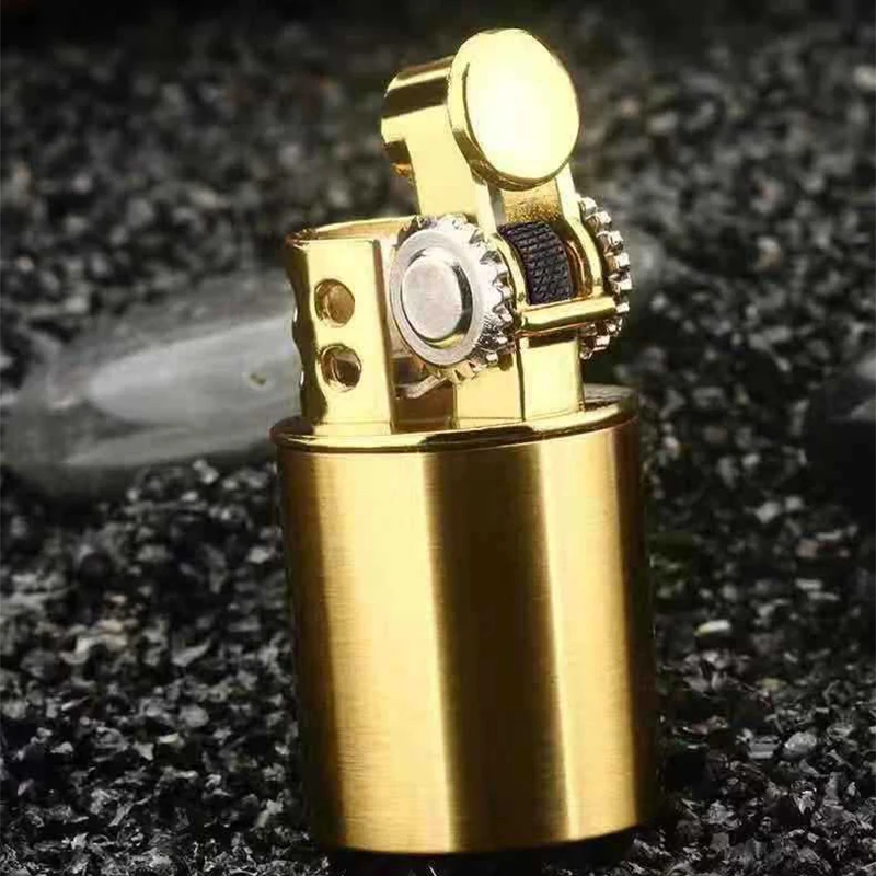 

Mini Wheel Retro Creative Lighters Candle Kitchen Tools Unusual Lighters Cigarette Accessories Cool Gadgets