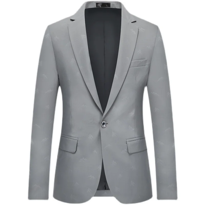

2023 Boutique New Fashion Business Dress Trend Gentleman Comfort Trend Refreshing Casual Wedding Print One Button Suit Jacket
