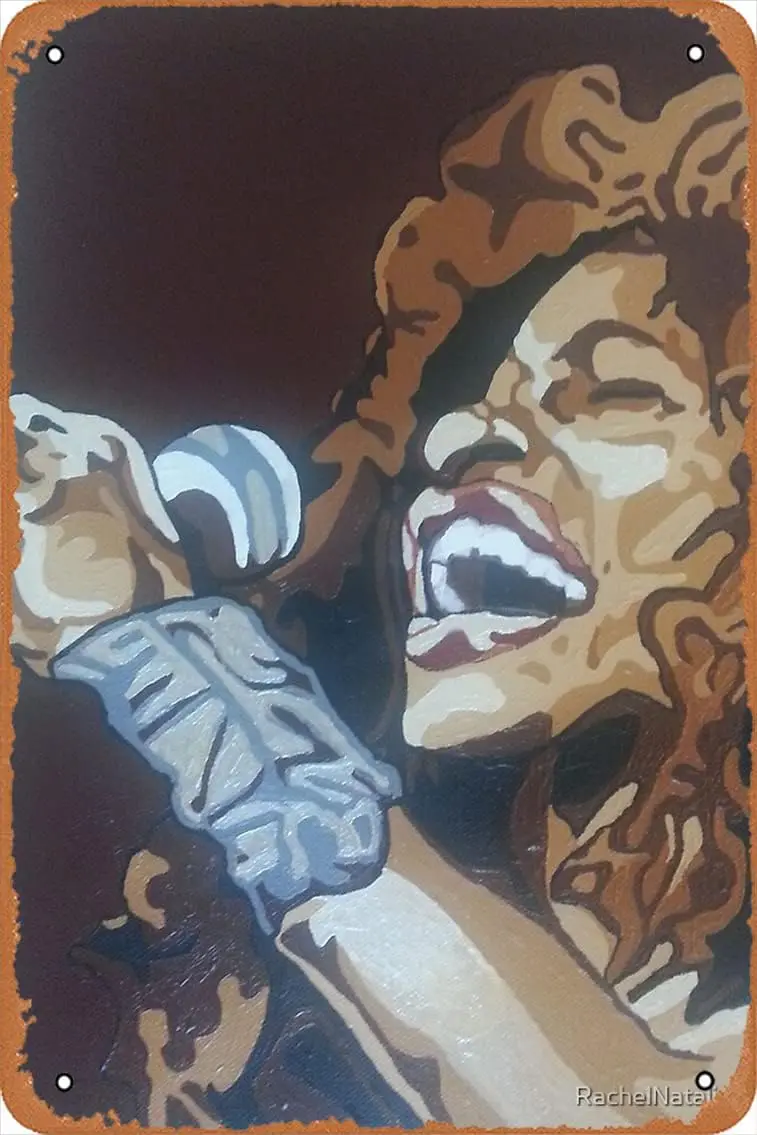 Chaka Khan холст печать ретро металлический жестяной винтажный Знак 12X8 дюймов