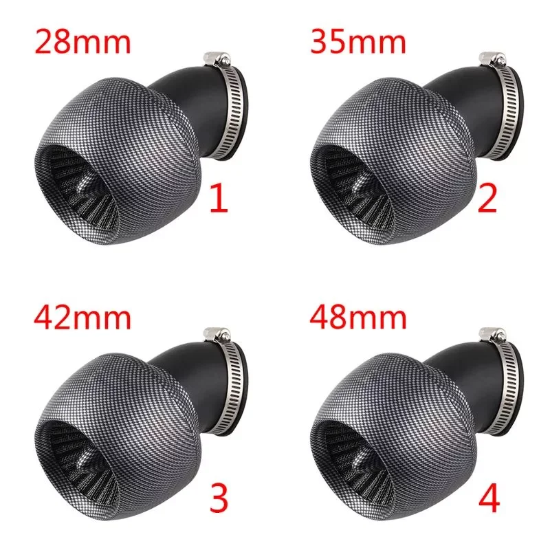 

Motorcycle Air Filter,Replacement Air Filter,Carbon Fiber Universal Air Filter Cleaner for 150cc-250cc Motorcycle Scooter ATV