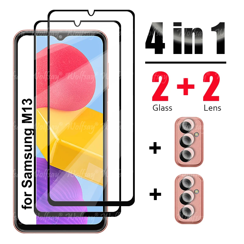 Стекло для Samaung Galaxy M13 для Galaxy M13 закаленное стекло HD защитная пленка для экрана камеры для Samaung M13 A13 M23 M32 стекло