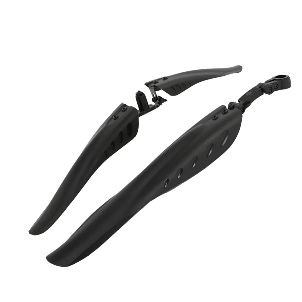 

1 Pair of MTB Plastic Bike Mudguards Front Rear Mountain Bike Mud Guard (Black)