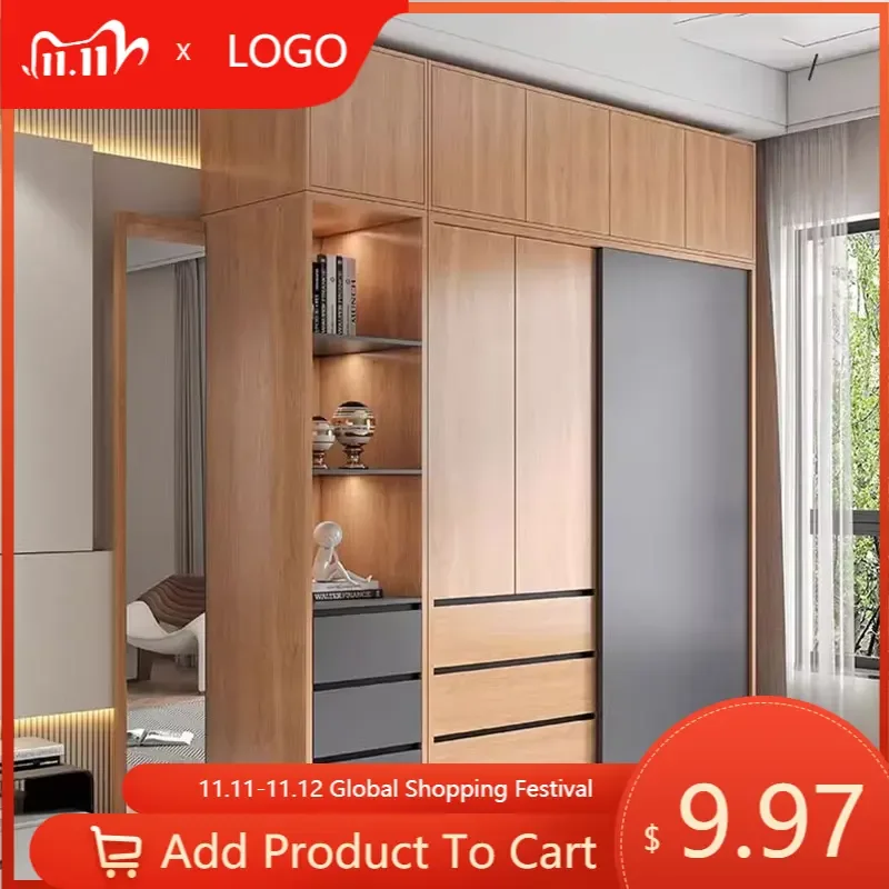 Многослойный шкаф-органайзер современный минималистичный шкаф для хранения