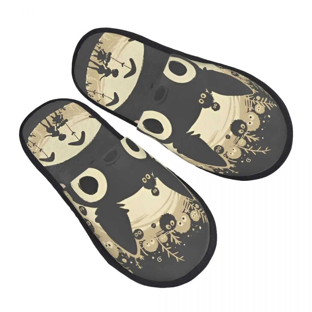 Забавные милые зимние тапочки T-Totoros с героями мультфильмов домашние мягкие