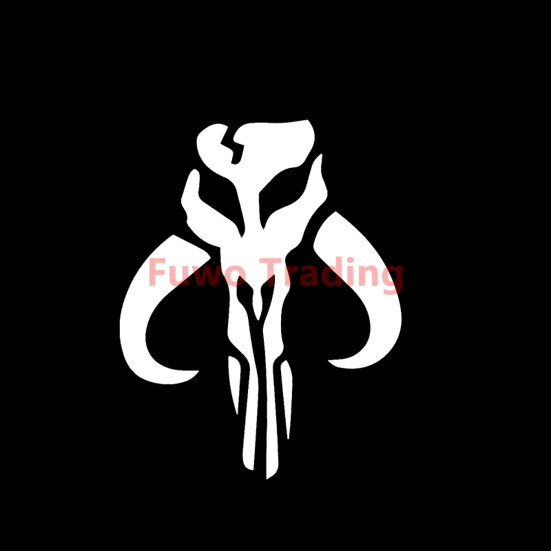 

Fuwo Trading Fashion Mandalorian Skull Boba Fett Automobiles Motorcycles Helmet Laptop Accessories Vinyl PVC Decals Car Stickers
