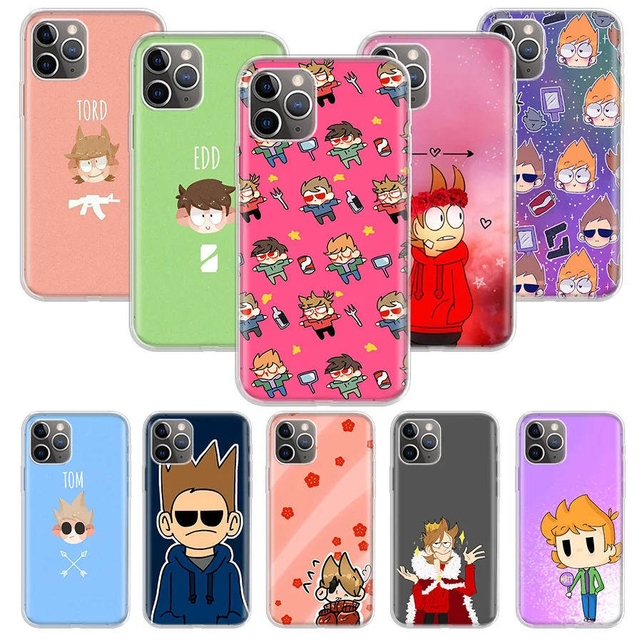 Милый мультяшный чехол для телефона Eddsworld, чехол для iPhone 14 13 Pro 11 15 Ultra 12 XR X XS Max 7 8 6S Plus SE, мягкий чехол с рисунком