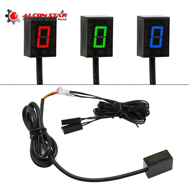 

SCL мотоциклетный 6-Скоростной Универсальный цифровой индикатор скорости для мотоцикла стандартный дисплей рычаг переключения передач магнитный держатель индикатора переключения передач