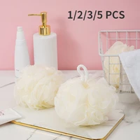 125 pcs large bath ball flower soft shower mesh foaming sponge exfoliating scrubber bubble cleaning tool bathroom accessories