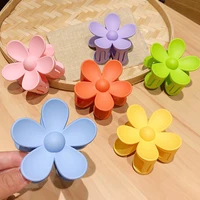 new fashion sweet flower hair clip large frosted candy color hairpin barrette for kid child girl accessories headwear