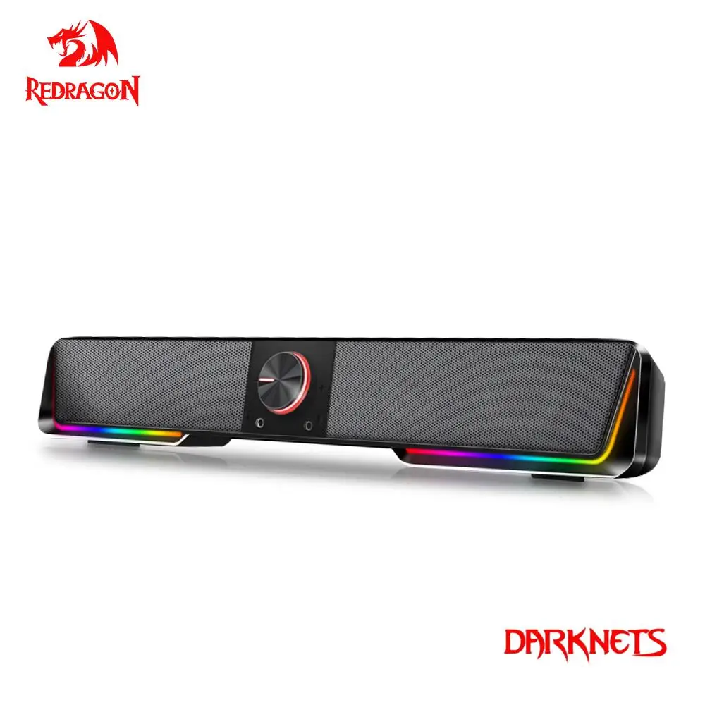 REDRAGON GS570 Darknets Поддержка Bluetooth беспроводной aux 3 5 объемный RGB колонки Колонка