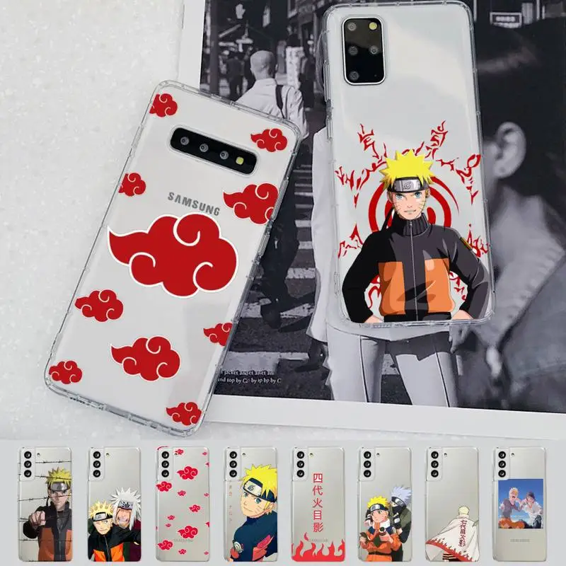 

BANDAI Naruto Phone Case for Samsung S20 S10 lite S21 plus for Redmi Note8 9pro for Huawei P20 Clear Funda Case