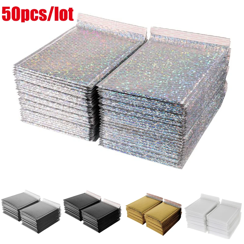 50Pcs/Lot Bubble Envelopes Bags Mailers Padded Shipping Envelope Mailing Bag Different Specifications Packaging |