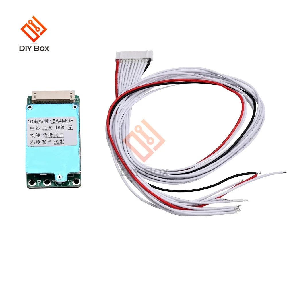 

BMS 10S 36V 15A Li-ion Lipolymer 18650 Battery Charge Board Short Circuit Protection Common Port For Ebike Escooter