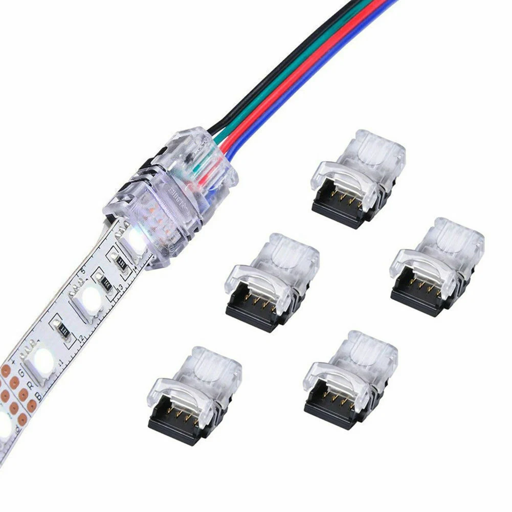 

Quick Connector Adapter Clips 4 Pin 5050 5630 3528 For LED Light Strip