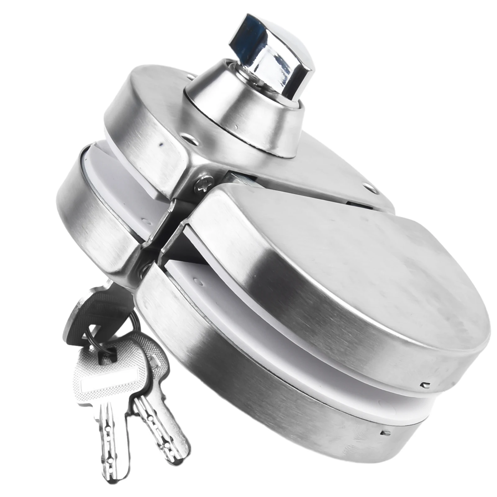 1 шт. замок для стеклянной двери нержавеющая сталь 3 ключа двойные изогнутые