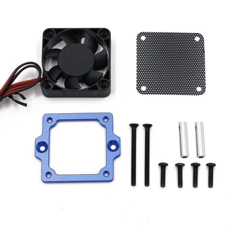 

XL-5HV XL5 ESC RC Car Accessories Cooling Fan Heat Sink For Traxxas TRX4 TRX6 1/10 RC Car Upgrades Parts Accessories Blue