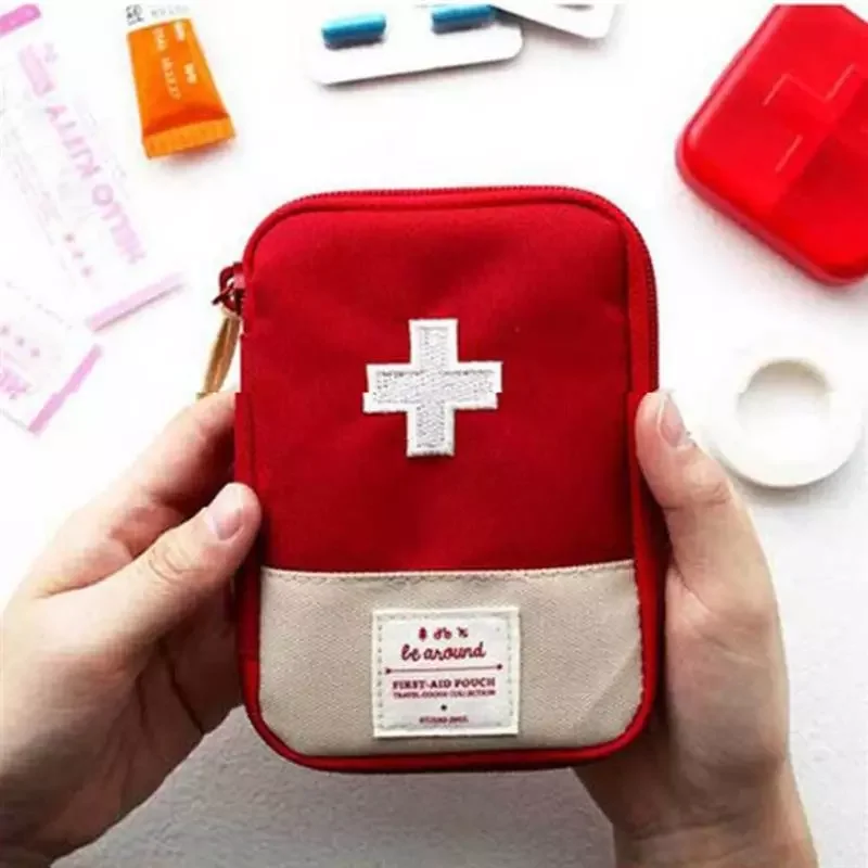 

NEW2023 Portable Medicine Bag First Aid Kit Medical Emergency Kits Organizer Outdoor Household Medicine Pill Storage Bag Home Tr