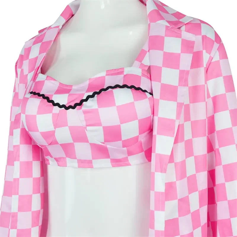 Костюм для косплея Марго Робби Барби из фильма женское платье пальто костюмы