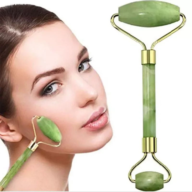 

NEW2023 Portable Pratical Facial Massage Roller Natural Jade Anti Wrinkle Face Slimming Shaper Body Foot Relaxation Beauty Tool