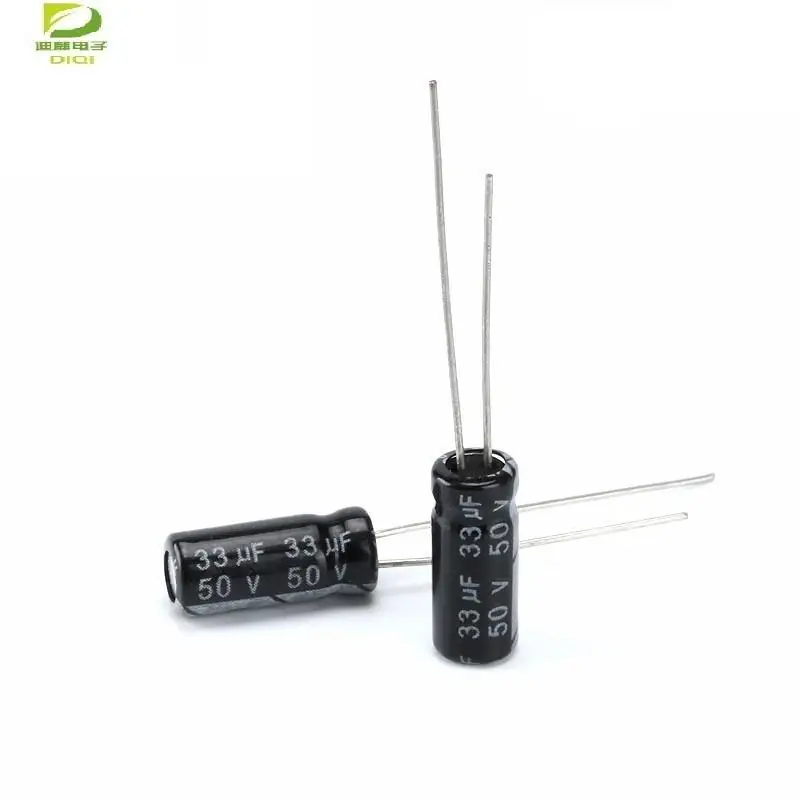 

20pcs 50V 33UF Aluminum electrolytic capacitor 33uF 50V 6.3*11 Electrolytic capacitor hjxrhgal