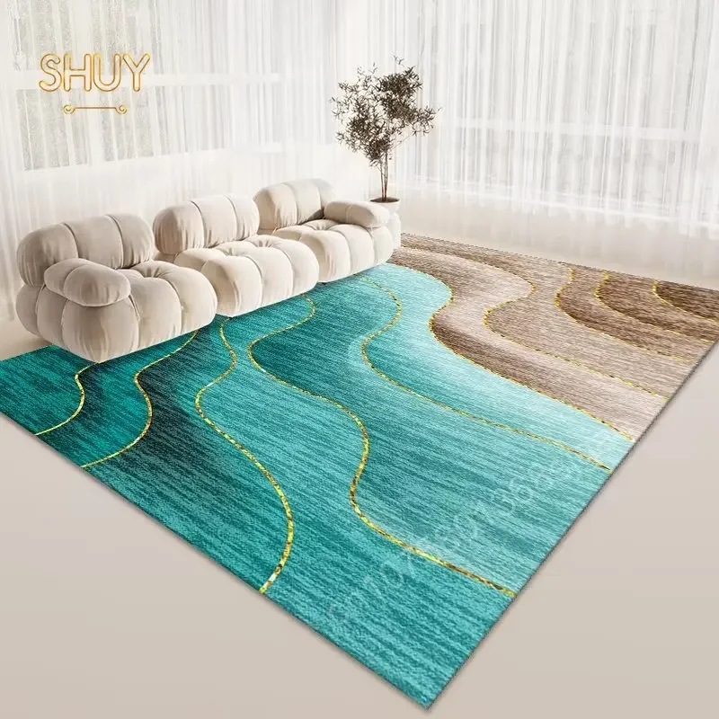 Зеленый ковер в американском стиле для гостиной спальни большой коврик пола