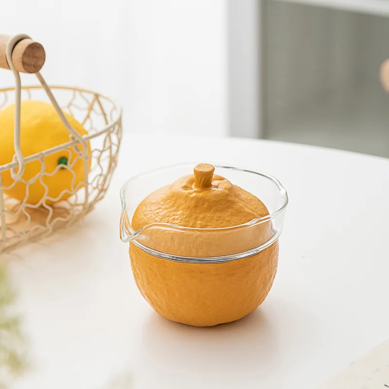 

Оранжевые чайные чашки, керамический портативный набор чайников, уличные дорожные чайные чашки Gaiwan для чайной церемонии, чайная чашка, отли...