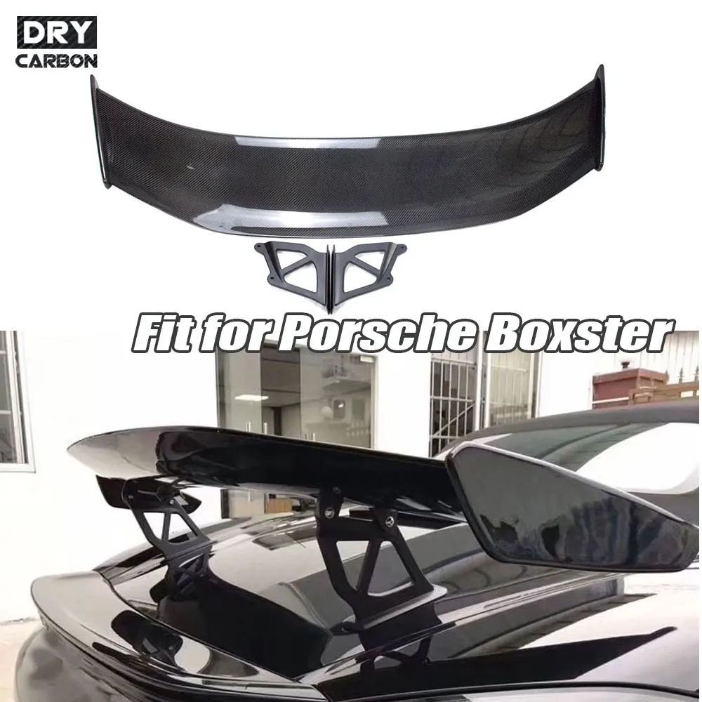 Задний спойлер для багажника из углеродного волокна Porsche Cayman 981 986 987 718 GT4 GT 2016 2017 2018