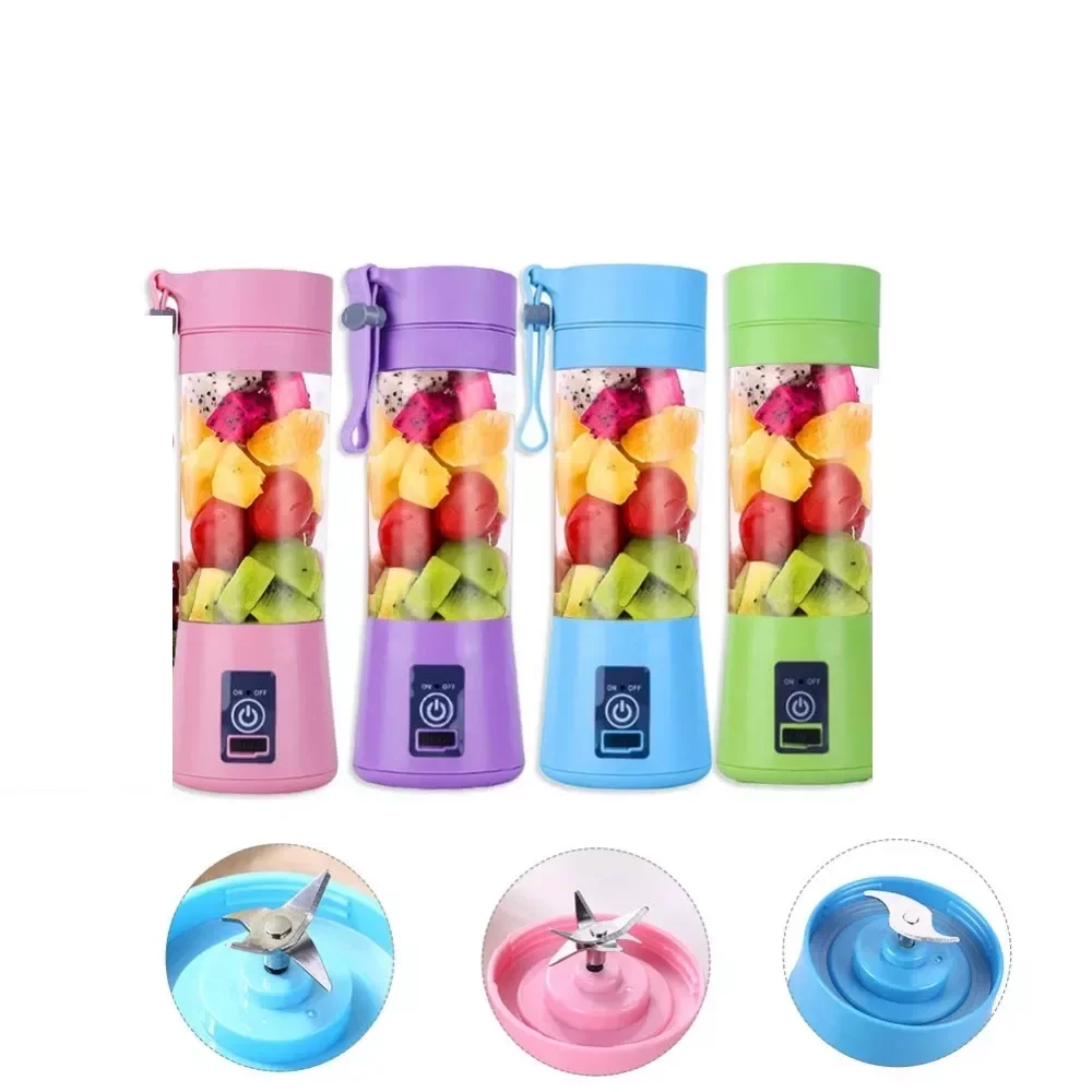 

HA Portable Blender USB Mixer Electric Juicer Machine Smoothie Blender Mini Food Processor Personal Lemon Squeezer Orange Juicer