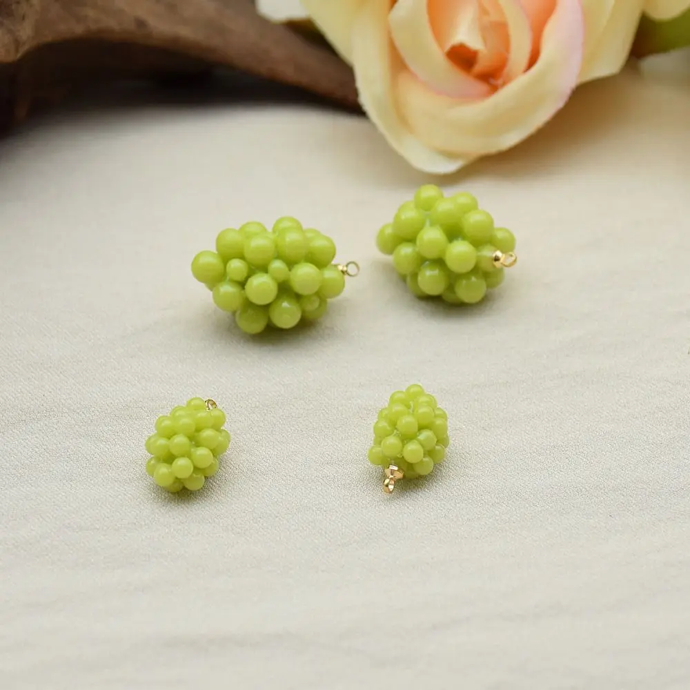 2 шт. виноград 3D фрукты очаровательные украшения из смолы гранат мини-ювелирные