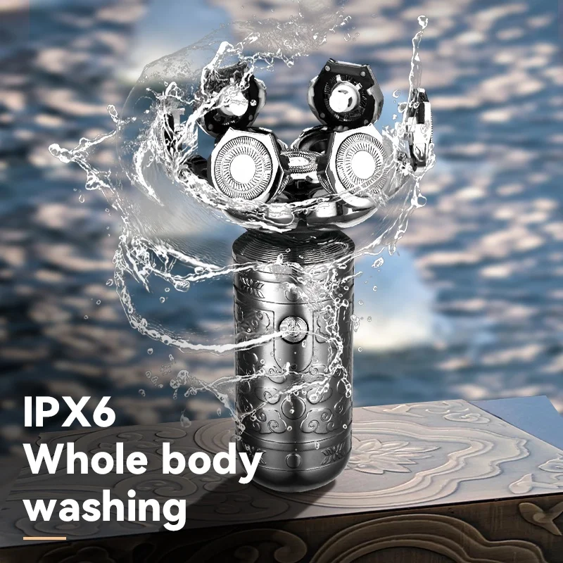 Kemei 1523 профессиональная Бритва для бороды мужчин бритва волос перезаряжаемая