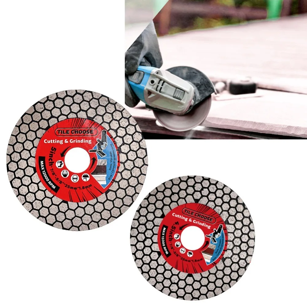 Disc Ceramic Tile Saw Blade D115mm/125mm Porcelain Marble Circular Diamond Cutting Sharpening Disc Cutting Grinding Stone