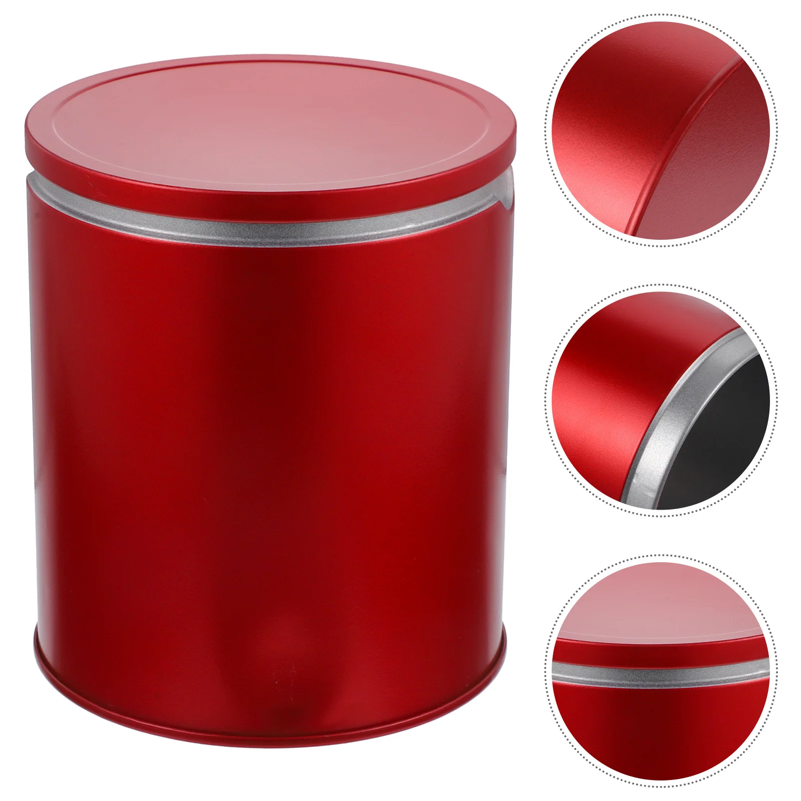

2pcs Tea Tin Canister Tea Canister Airtight Food Storage Canisters For Tea Leaf