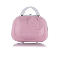 kawaii genuine sanrio hellokitty new abs girls travel makeup suitcase cute cartoon aircraft luggage waterproof storage box