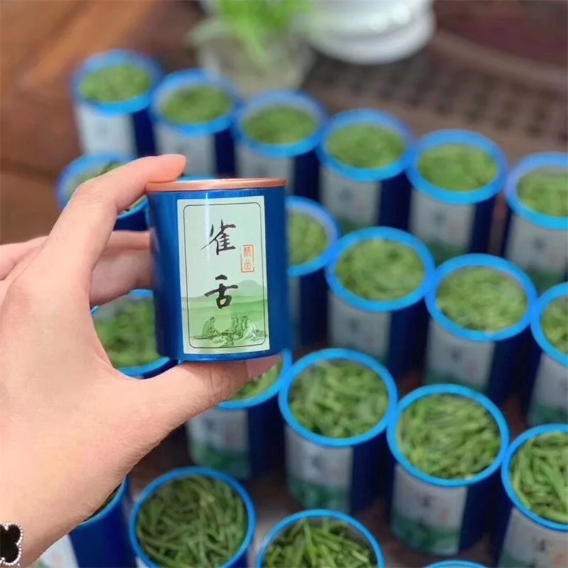 Китай 7A Que She зеленый чай Воробей язык чай забота о здоровье зеленая еда 15 г/банка для похудения домашний чайник