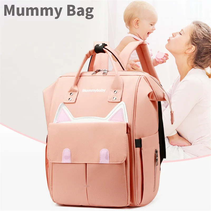 

Mommy Bag Portable Large Capacity Baby Bottle Insulation Mother And Baby Bag Fashion Casual Multifunctional Backpack mochila