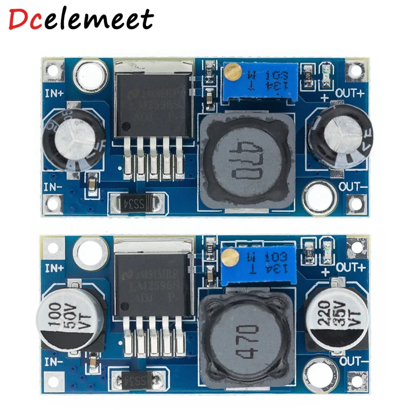 

LM2596 DC-DC Step-down Power Supply Module LM2596S Voltage Regulator 3A Adjustable Step-down Module 5V/12V/24V For arduino