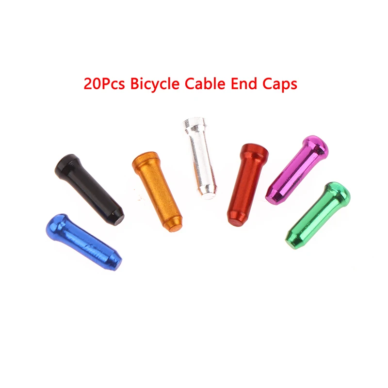 

20PCS Bicycle Cable End Caps Brake Derailleur Shifter Cable Tips Crimps Bike Wire End Caps Mountain Bike Bicycle Accessories