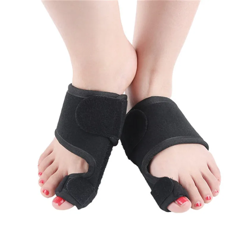 

1 Pair (2) Black Soft Toe Separator With Soft Toe Separator Toe Care Tool Protector Eversion Toe Correction