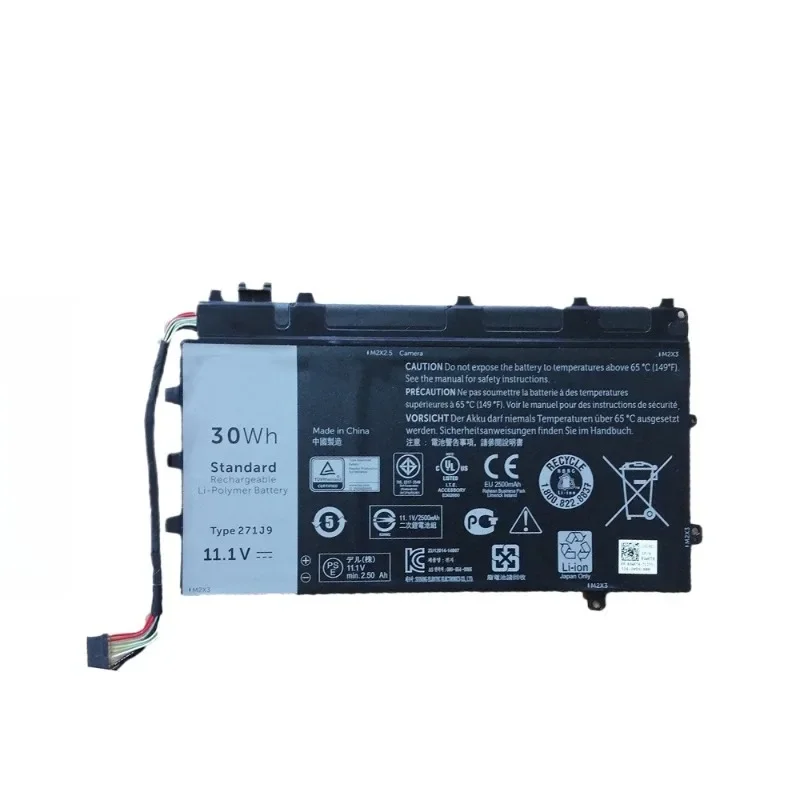 Фото НОВАЯ аккумуляторная батарея для ноутбука Dell Latitude 7350 13 7000 Series (271J9, 11.1V, 30Wh), аналог GWV47 MN791 YX81V, высокопроизводительная замена №2