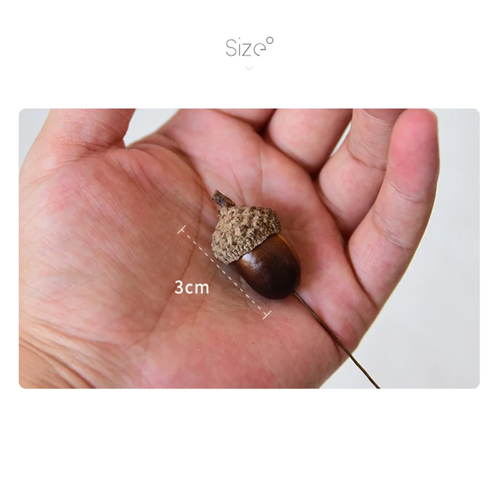 10 шт. декор желудь украшения реквизит Рождественская елка декоративные желуди