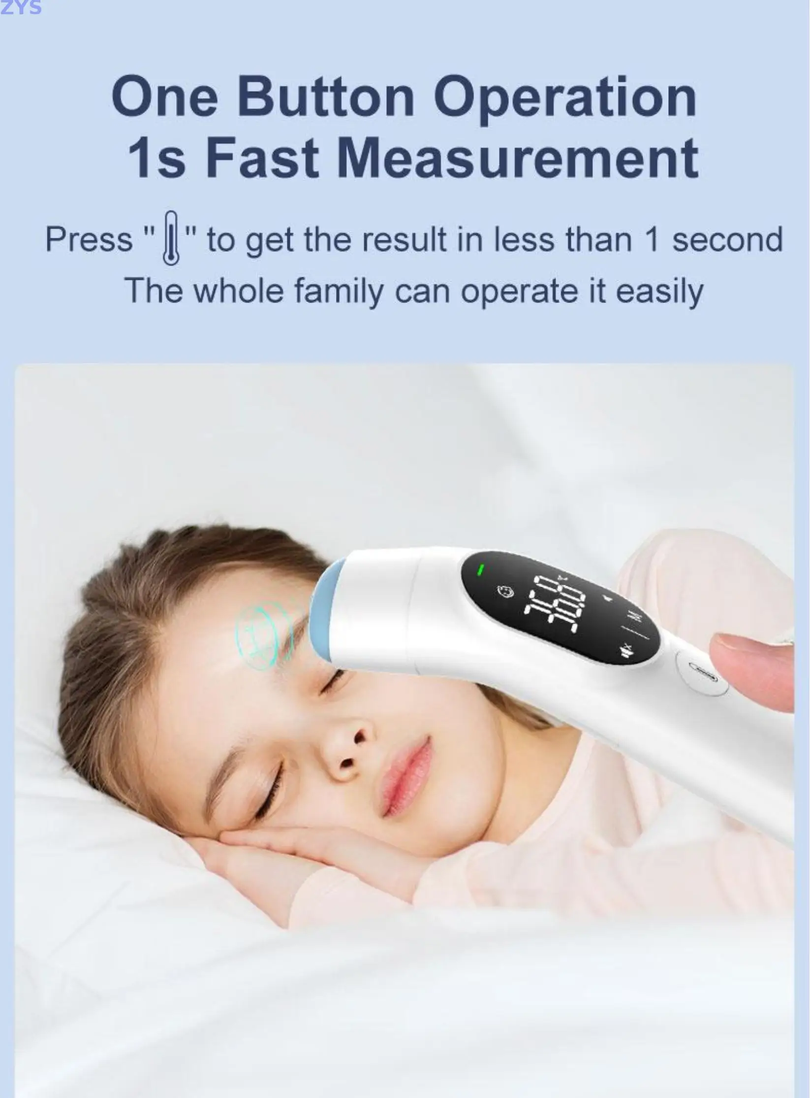 Цифровой инфракрасный термометр бесконтактный для лба уха медицинский